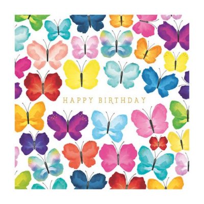 Happy Birthday Butterflies Greeting Card Waterstones