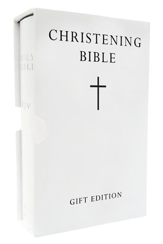 HOLY BIBLE: King James Version (KJV) White Pocket Christening Edition: Imitation Leather (Leather / fine binding)