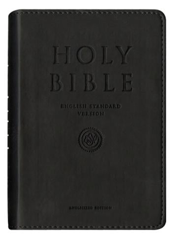 Holy Bible: English Standard Version (ESV) Anglicised Black Compact Gift edition (Leather / fine binding)