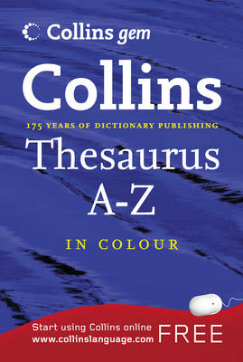 Thesaurus A-Z - Collins Gem (Paperback)