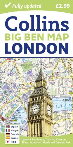 London Big Ben Map (Sheet map, folded)