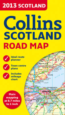 2013 Collins Map of Scotland (Sheet map, folded)