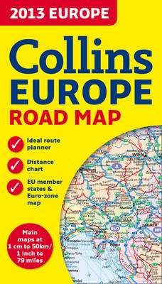 2013 Collins Map of Europe (Sheet map, folded)