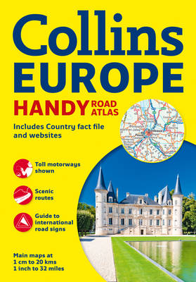 Collins Handy Road Atlas Europe (Spiral bound)