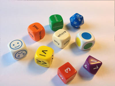 Mini Flashcards Language Games: Dice - Dice Pack - Mini Flashcards Language Games