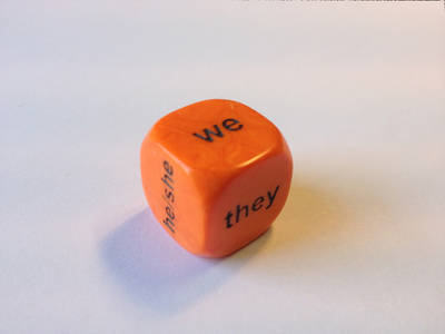 Dice - Pronouns - Mini Flashcards Language Games