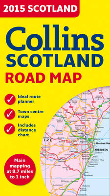 2015 Collins Map of Scotland (Sheet map, folded)