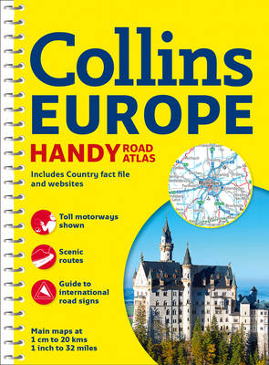 Collins Handy Road Atlas Europe (Spiral bound)