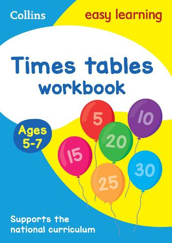 Times Tables Workbook Ages 5-7: Ideal for Home Learning - Collins Easy Learning KS1 (Paperback)