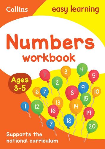 Numbers Workbook Ages 3-5: Prepare for Preschool with Easy Home Learning - Collins Easy Learning Preschool (Paperback)
