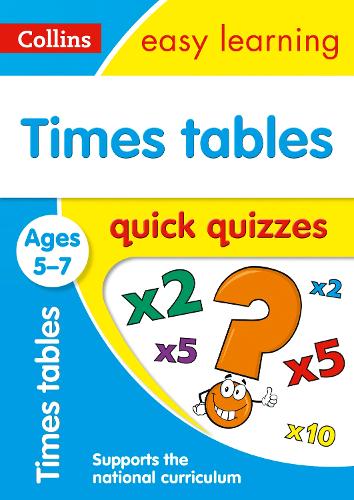 Times Tables Quick Quizzes Ages 5-7 - Collins Easy Learning KS1 (Paperback)