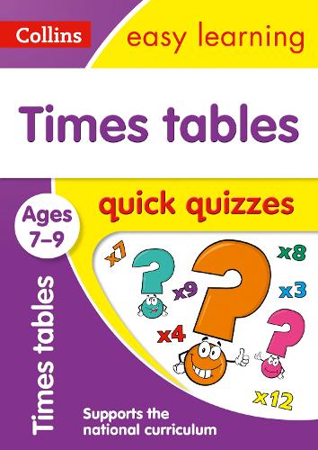 Times Tables Quick Quizzes Ages 7-9 - Collins Easy Learning KS2 (Paperback)