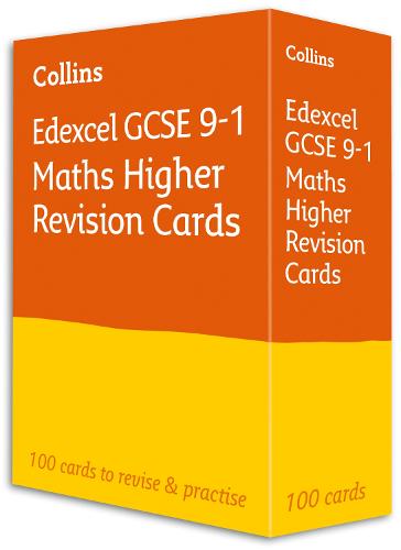 Edexcel GCSE 9-1 Maths Higher Revision Cards By Collins GCSE | Waterstones