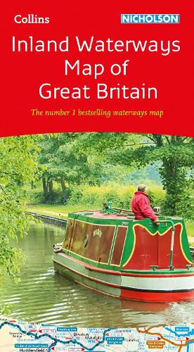 Collins Nicholson Inland Waterways Map of Great Britain - Nicholson Waterways Guides