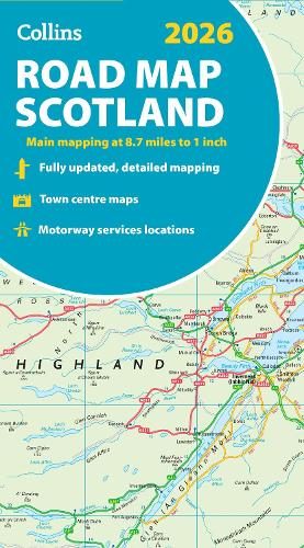 HarperCollins Publishers 2026 Collins Road Map Of Scotland