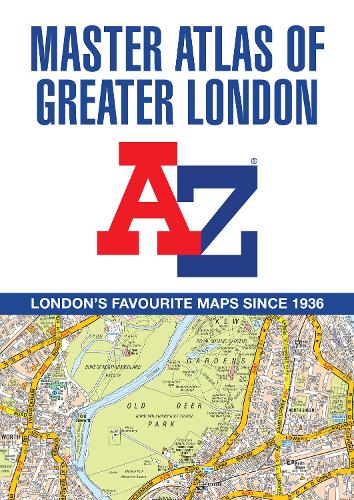 地図・旅行ガイド MASTER ATLAS OF GREATER LONDON A -Z Master Atlas of Greater London by A-Z Maps | Waterstones
