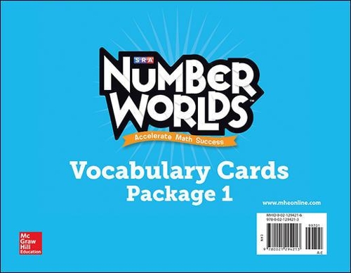Number Worlds Levels A-E, Vocabulary Cards - Number Worlds