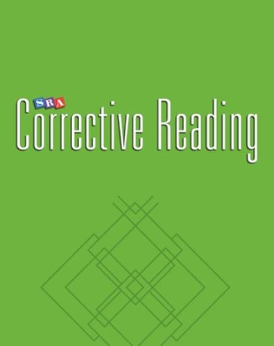 Corrective Reading Decoding Level C, Blackline Masters - CORRECTIVE READING DECODING SERIES