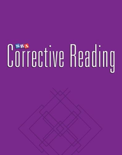 Corrective Reading Comprehension Level B2, Blackline Masters - CORRECTIVE READING COMPREHENSION SERIES