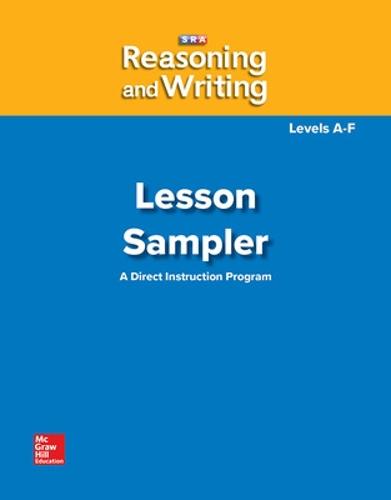Reasoning and Writing Levels A-F, Lesson Sampler - REASONING AND WRITING SERIES