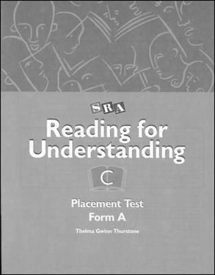 Reading for Understanding, Placement Test A, Grades 3-12 - Reading Reinforcement Skilltxt (Paperback)
