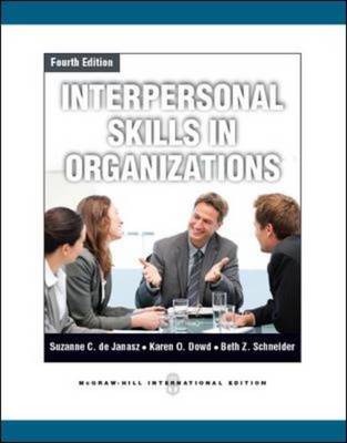 Interpersonal Skills in Organizations (Paperback)