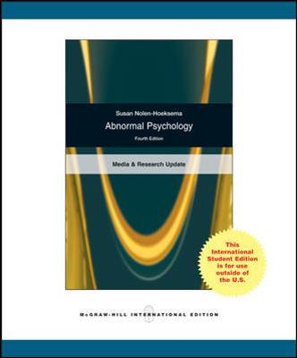 Abnormal Psychology Interactive Edition by Susan Nolen-Hoeksema