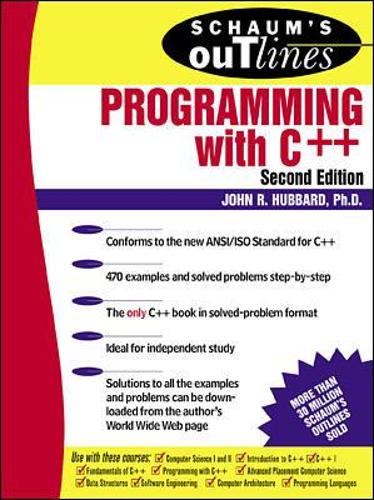 Schaum's Outline of Programming with C++ (Paperback)