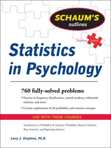 Schaum's Outline of Statistics in Psychology (Paperback)