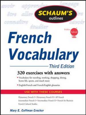 Schaum's Outline of French Vocabulary - Schaum's Outline Series (Paperback)