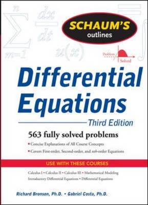 Schaum's Outline of Differential Equations - Schaum's Outline Series (Paperback)