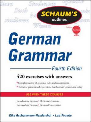 Schaum's Outline of German Grammar - Schaum's Outline Series (Paperback)