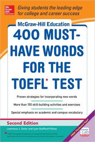 McGraw-Hill Education 400 Must-Have Words for the TOEFL (Paperback)
