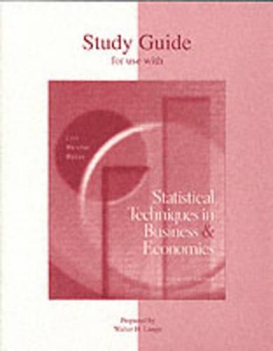 Statistical Techniques in Business and Economics (Paperback)