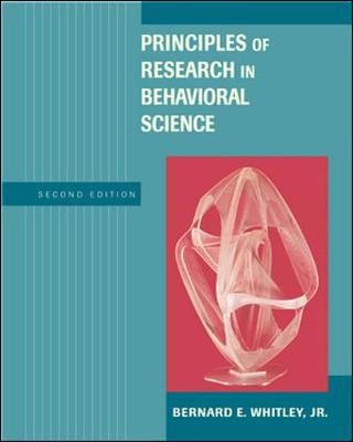 Principles of Research in Behavioral Science with Internet Guide (Hardback)