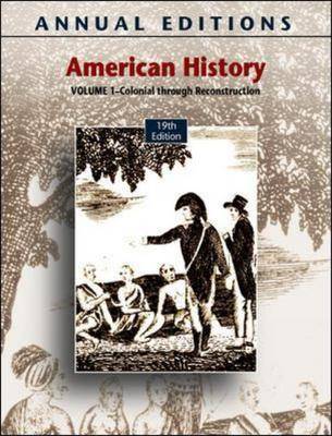 American History: v. 1 - Annual Editions (Paperback)