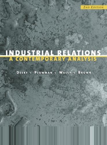 Industrial Relations: A Contemporary Analysis (Paperback)