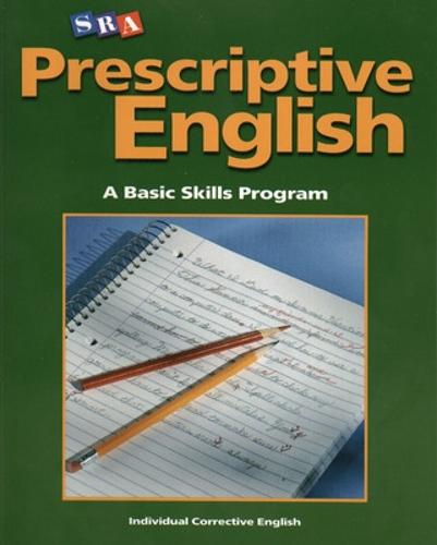 Prescriptive English, Student Edition Book A - INDIVIDUAL CORRECTIVE ENGLISH (Paperback)