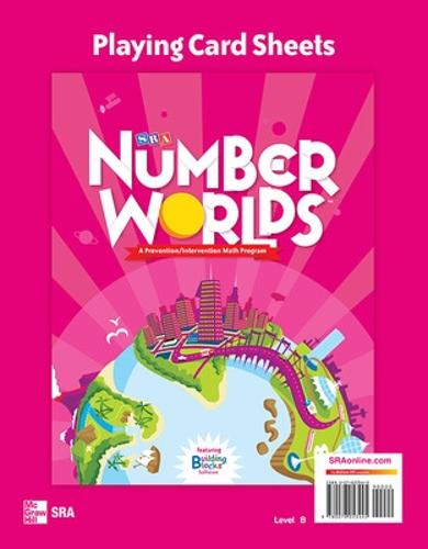 Number Worlds Level B, Playing Card Sheets - NUMBER WORLDS 2007 & 2008 (Spiral bound)