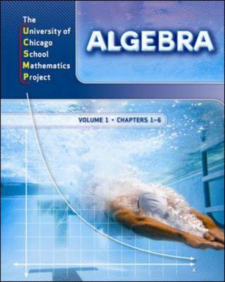Algebra: Student Edition Volume 1 - UCSMP TRANSITION MATHEMATICS (Paperback)