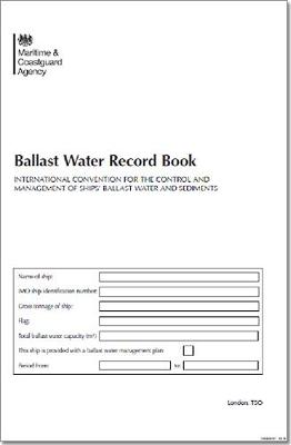 Ballast water record log book