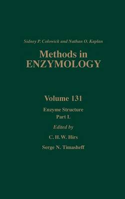 Enzyme Structure, Part L: Volume 131 - Methods in Enzymology (Hardback)