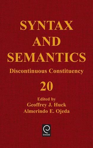 Discontinuous Constituency - Syntax and Semantics 20 (Hardback)