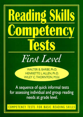 Ready-to-Use Reading Skills Competency Tests: First Grade Reading Level, Vol. 2 (Spiral bound)