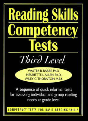 Ready-to-Use Reading Skills Competetency Tests: Third Grade Reading Level, Vol. 4 (Spiral bound)