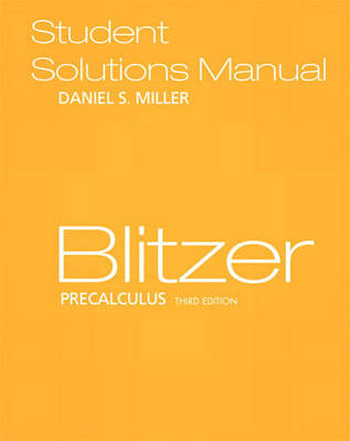 Precalculus: Student Solutions Manual (Paperback)