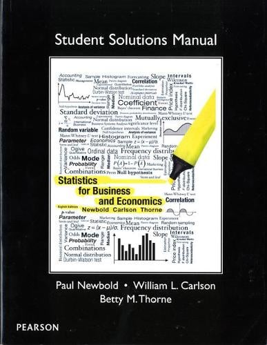 Student Solutions Manual For Statistics For Business And Economics By ...