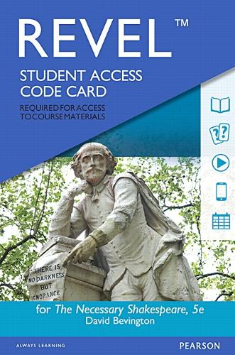 Revel Access Code for Necessary Shakespeare, The (Digital product license key)