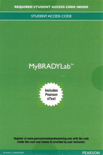 MyBRADYLab with Pearson eText -- Access Card -- for Advanced EMT: A Clinical Reasoning Approach (Digital product license key)