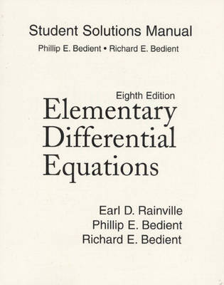 Student Solutions Manual for Elementary Differential Equations (Paperback)